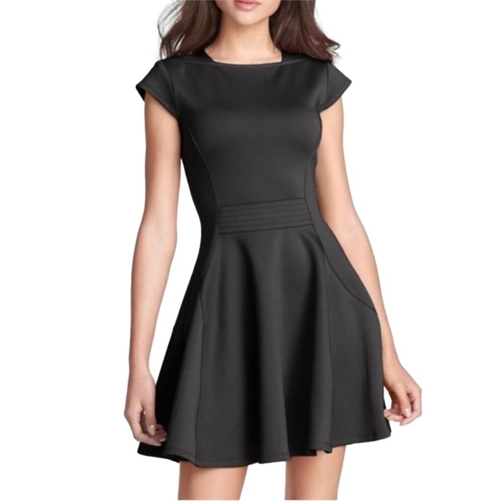 NEW Ted Baker Tezz Skater Dress Womens 6 Black Fit & Flare